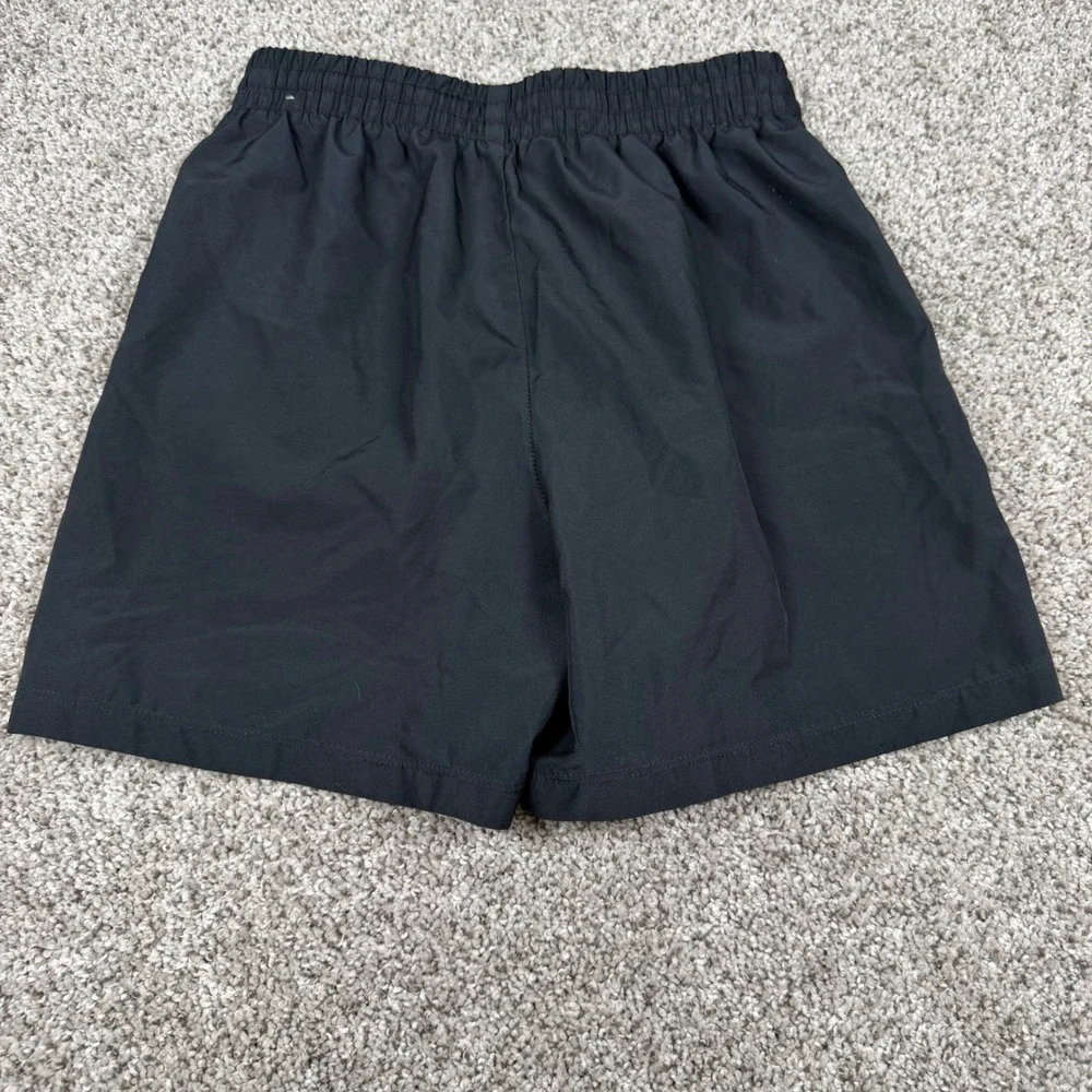 Nike Kids Dri-FIT Black Athletic Shorts Size Large L Swoosh Logo Activewear